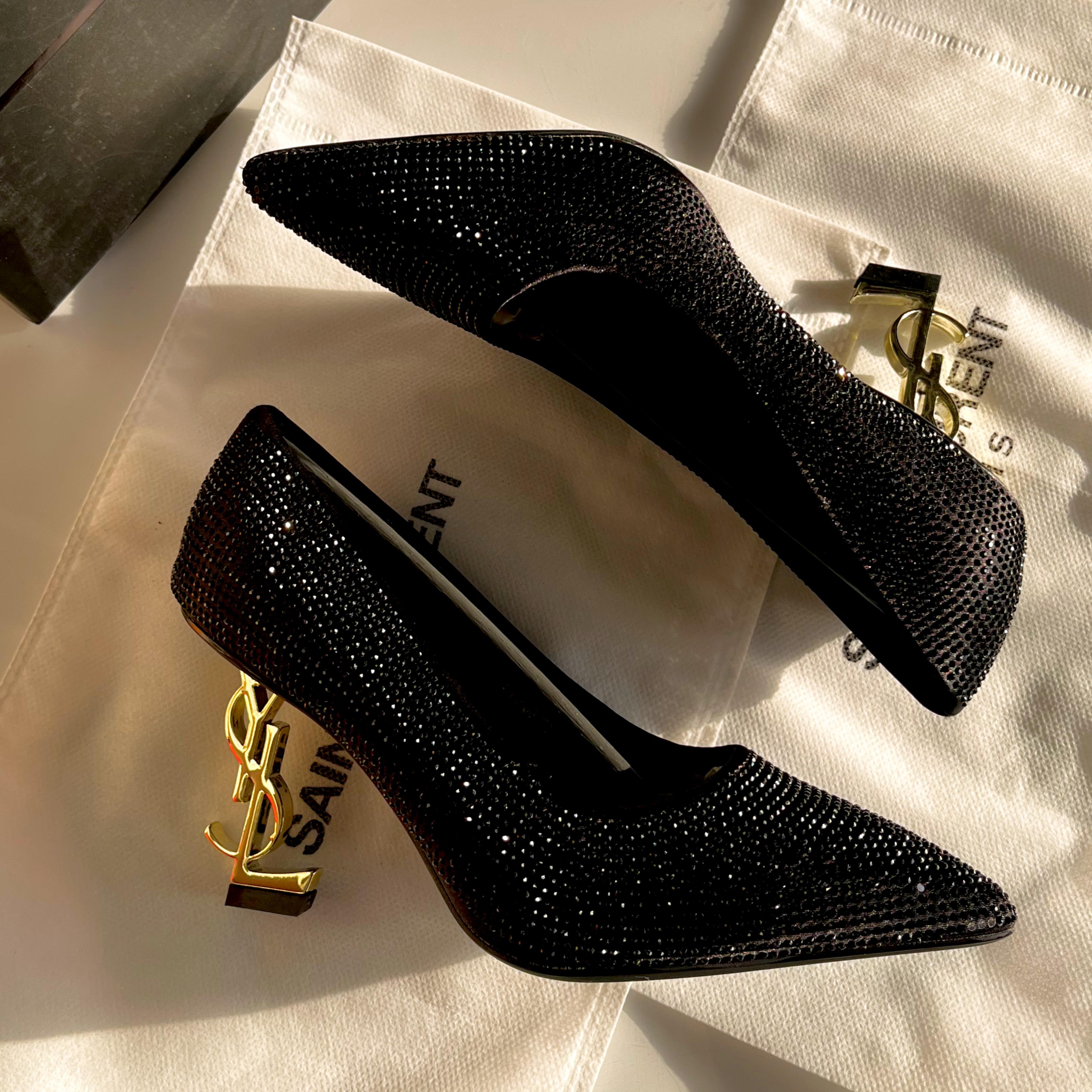 YSL Black Opyum pumps